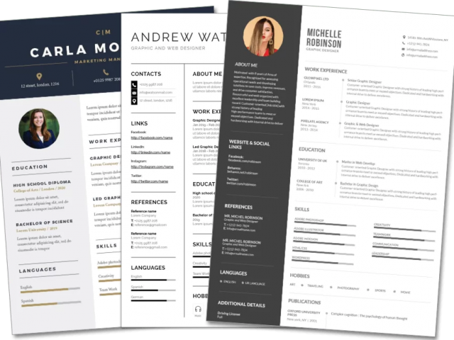 resumes templates