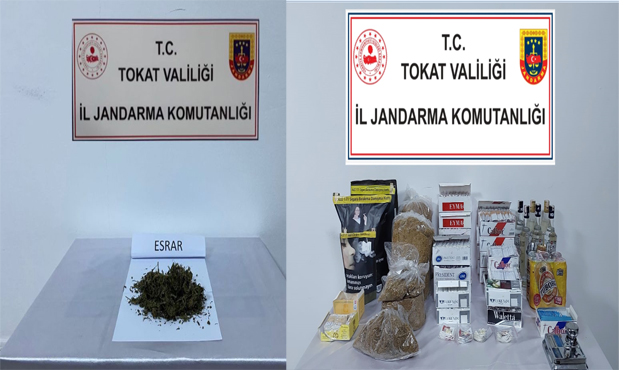 Tokat İl Jandarma Ekipleri Uyuşturucu ve Sigara Kaçakçılarıyla Mücadeleye Devam Ediyor