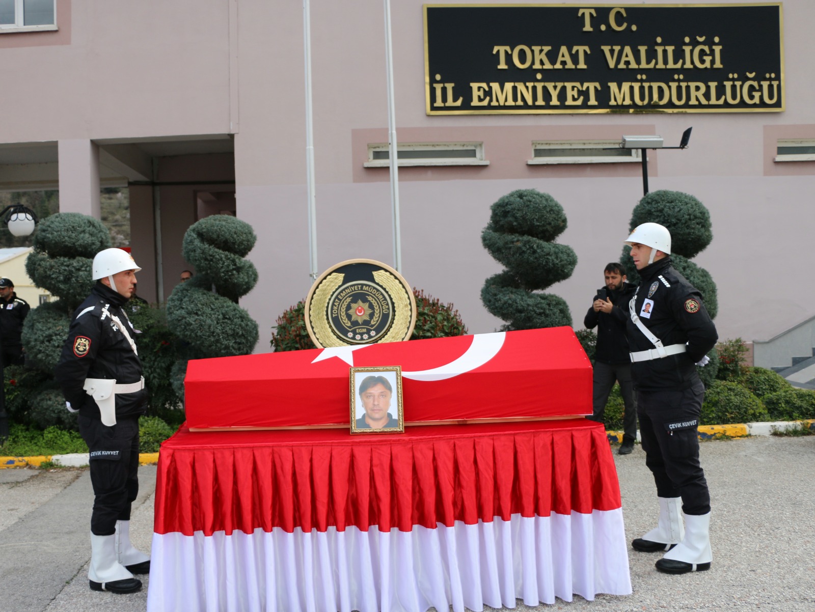 Merhum Polis Memuru Servet Yalçındağa Tokat Emniyetinden Son Görev