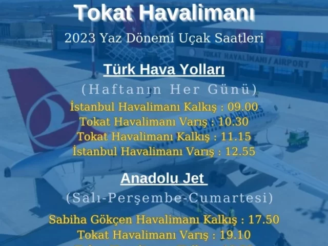 tokat havalimaninda sefer saatleri 743336.webp