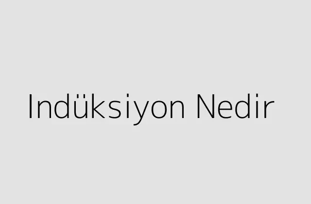 Indüksiyon Nedir