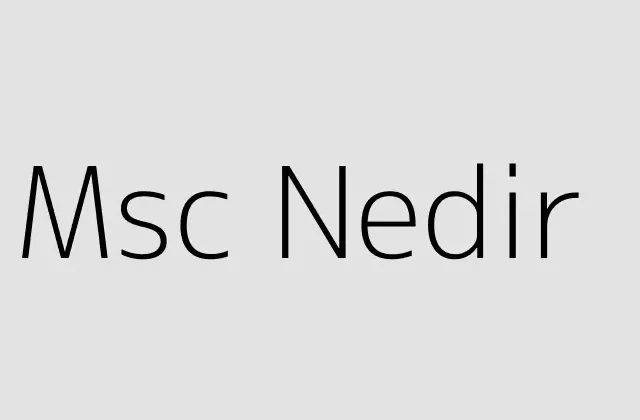 Msc Nedir