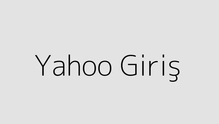 Yahoo Giriş