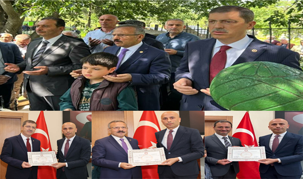 AK Parti Tokat Milletvekilleri Yusuf Beyazıt,Mustafa Arslan ve Cüneyt Aldemir Milletveliği Mazbatalarını Alarak Resmi Olarak Milletvekili Oldular