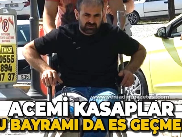 Acemi kasaplar bayrama hastanede girdi