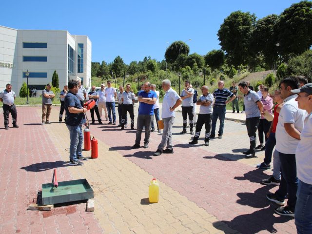 Tokat Gaziosmanpaşa Üniversitesi’nde Gerçekleşen Yangın Söndürme Tatbikatı