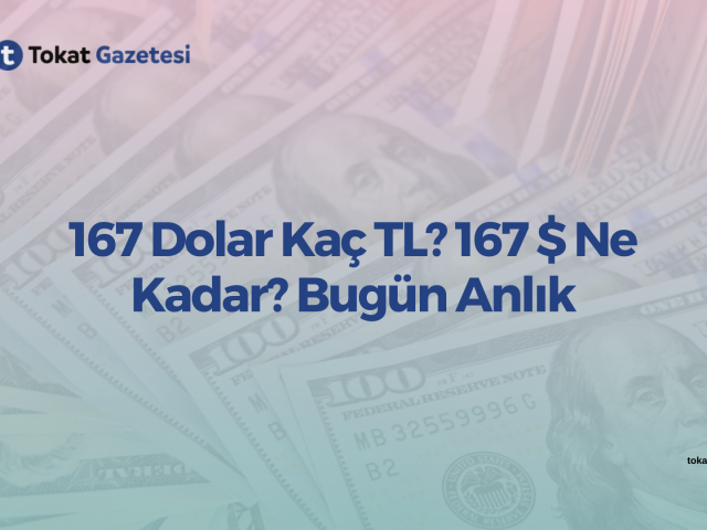 167 Dolar Kaç TL? 167 $ Ne Kadar? Bugün Anlık