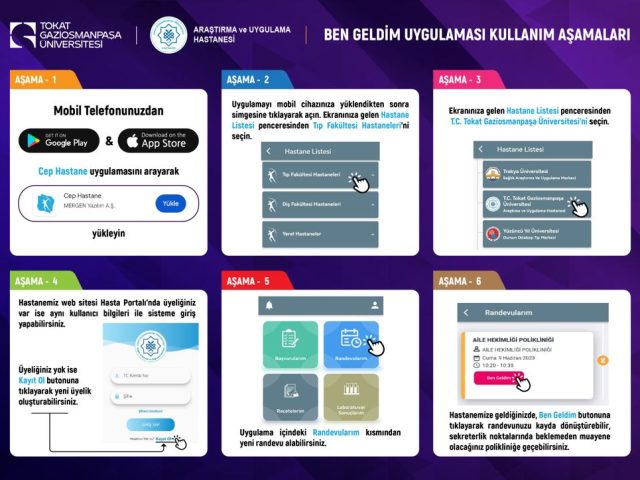 Tokat Gop.Üniversite Hastanesi Tarafından Randevu Kayıt Uygulaması Geliştirildi