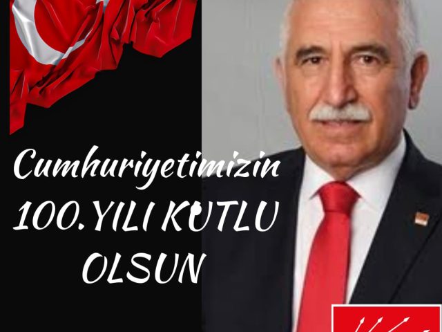 CHP TOKAT MİLLETVEKİLİ KADİM DURMAZ CUMHURİYETİN 100.YILININYAZILI BİR AÇIKLAMAYLA KUTLADI.