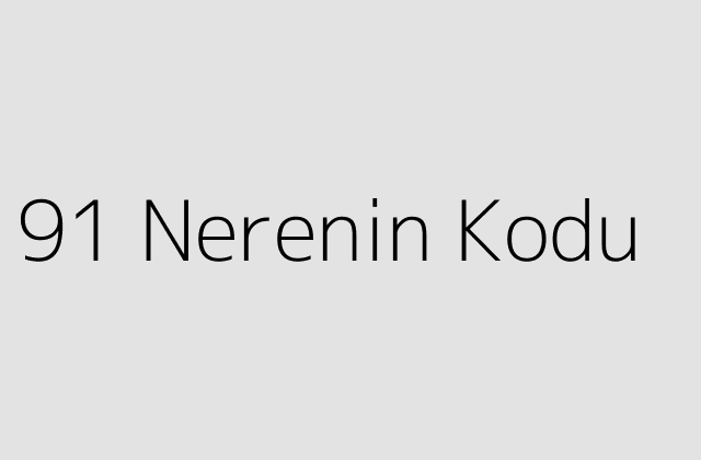 91 Nerenin Kodu