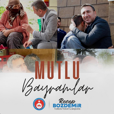 Tokat Belediye Başkan Yardımcısı ve Türkav Tokat İl Başkanı Recep Bozdemirin Ramazan Bayramı Mesajı