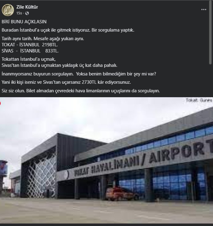 Tokat-İstanbul Uçuşunda Fiyat Şaşkınlığı: Sivas’ın Üç Katı!