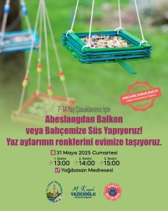 Tokat Belediyesi’nden Renkli Etkinlik: Çocuklar İçin “Abeslangdan Süs Yapıyoruz” Atölyesi