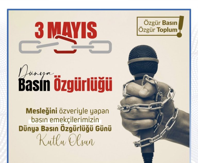 Tokat Chp Milletvekili Kadim Durmaz; 3 Mayıs Dünya Basın Özgürlüğü Günü Kutlu Olsun