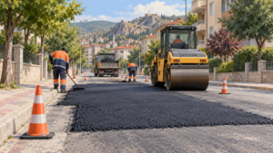 Tokat Altıyüzevler’de asfalt çalışması: Vali Ayhan Çevik Caddesi’nde son durum