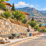 Tokat Kaleardı Mahallesi’nde taş duvar çalışması sürüyor: Son durum ne?
