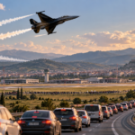 SOLOTÜRK Tokat’ta uçtu: F-16 gösterisi sonrası Tokat-Turhal yolunda yoğunluk