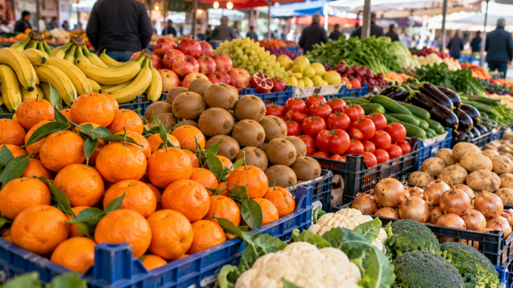 Niksar Pazarı’nda mandalina 25 TL, kivi 150 TL’ye kadar çıktı