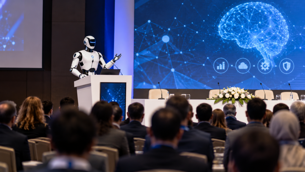 TOGÜ’nün teknoloji kongresinde 164 bildiri: Yapay zekâ robotu da sunum yaptı