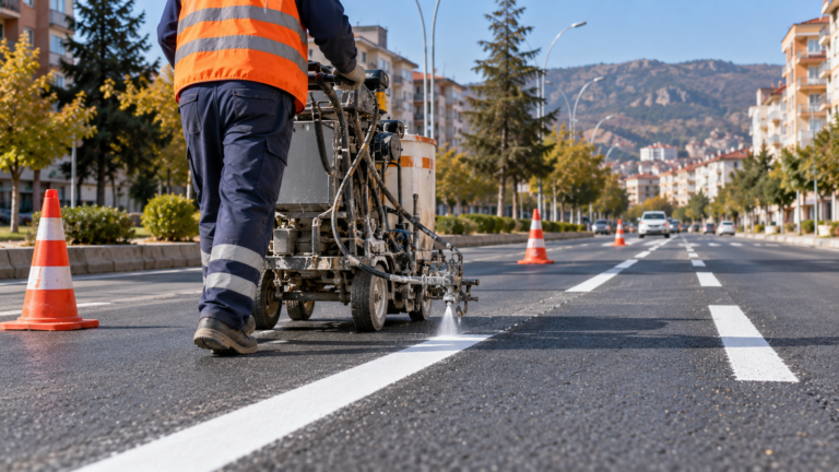 Tokat’ta 7 mahallede yol çizgisi çalışması: Hangi cadde ve sokaklarda sürüyor?