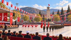 Turhal’da 29 Ekim coşkusu: Öğrencilerin gösterileri ve resmî geçitle kutlandı