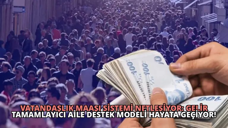 Vatandaşlık Maaşı Sistemi Netleşiyor: Gelir Tamamlayıcı Aile Destek Modeli Hayata Geçiyor!
