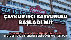 ÇAYKUR’dan 500 Mevsimlik İşçi Alımı Müjdesi: 2026 Yılında Yeni Dönem Başlıyor