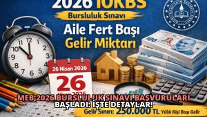 MEB 2026 Bursluluk Sınavı Başvuruları Başladı: İşte Detaylar!