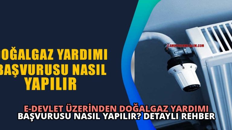E-Devlet Üzerinden Doğalgaz Yardımı Başvurusu Nasıl Yapılır? Detaylı Rehber